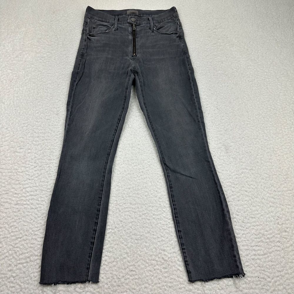 Mother Jeans The Fly Stunner Fray Women's 25 To The Moon And Back Gray Stretch